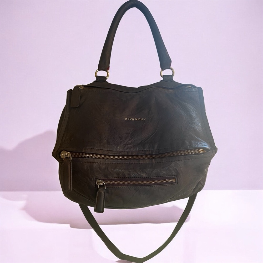 Vintage Givenchy Pandora Bag in Purple Leather